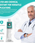 Doctor with light load grease lubricant for metal to metal and metal to plastic friction in rollers and small mechanical parts