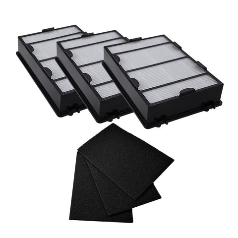 3 Pack Air Filter Replacement And Carbon Filter Set For HAPF600 Series Air Cleaners HAP615 HAP625 HAP650 HAPF600D U2, Easy Swap