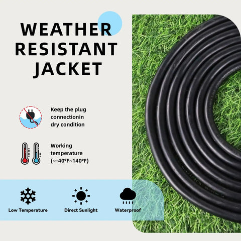 Coiled Three Foot Built Tough Extension Cord 12/3 SJTW Black With Grounded 3 Prong Plug Indoor Outdoor Use 15A 125V 1875W
