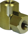 Replacement Brass Swivel With Nitrile Seal For 3/8 In NPT Hose Reels showing side view of brass construction and threading