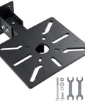 Heavy Duty Bench Grinder Stand With Multi Angle Swivel Top, 10x12 inch steel base and mounting hardware for stable use.
