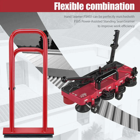 Durable Hand Seamer And Standing Seam Roofing Tool For Metal Roofs And Sheds 1.5 Inch Vertical Tool with flexible combination