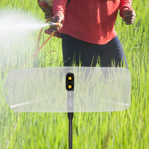 Person using Electric Sprayer Nozzle With Windproof Shield For High Pressure Atomizing Mist in agricultural field