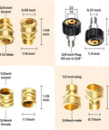 Beefy Nine Piece Stainless Steel Quick Disconnect Adapter Kit For Pressure Washers M22 14 Swivel components sizes