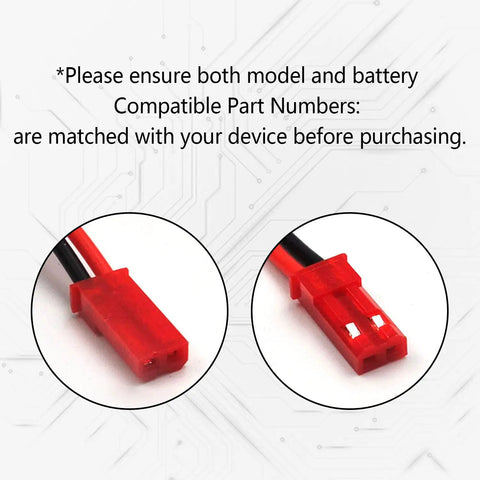 Close-up of battery connectors for 10-Pack 3.7V 800mAh Lithium Battery With Beefed-Up 5-In-1 Charger