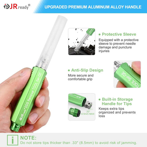 Heavy Duty DdS Metal Storage Handle Pin Removal Kit For Weather Pack And Metri Pack Connectors, aluminum handle with protective sleeve.