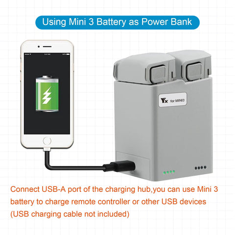 Two Way Battery Charger Hub With Storage Charge For DJI Mini 5 Pro Mini 4 Pro And Mini 3 Series as power bank for phone