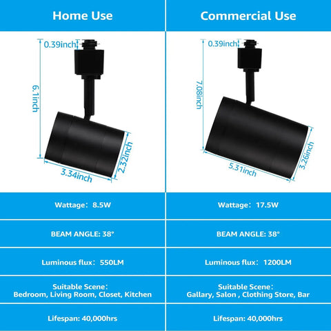 Home and commercial use of Check Out This Awesome Eight Pack of Dimmable LED H Track Lighting Heads Ideal for Retail Stores Shops and Cafes