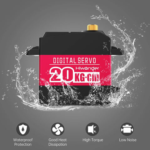 Beefy 20Kg High Torque Digital Servo With Full Metal Gear And Durable Metal Case Waterproof For RC Hobby