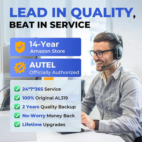 Customer support for AL319 OBD2 Diagnostic Scanner With Live Data And DTC Read Clear Turn Off Check Engine Light