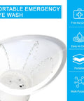 On The Go Eye Wash Cup Emergency Eyewash Device For Fast Eye Irrigation Fits Most Water Bottles And Delivers Quick Rinse In Any Setting Pack Of 10