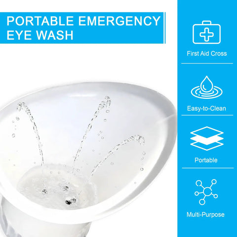 On The Go Eye Wash Cup Emergency Eyewash Device For Fast Eye Irrigation Fits Most Water Bottles And Delivers Quick Rinse In Any Setting Pack Of 10