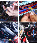 Premium T Tap Wire Connectors provide quick splice and midspan wiring, showcasing hands-on installation with red clips in action.