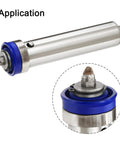 blue PU shaft seal for pistons application with close-up