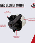 AC Heater Blower Motor With Fan For Ford Lincoln Vehicles, Fits Expedition 2009 2017, F 150 2009 2014, Navigator 2009 2017