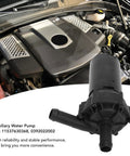 Heavy Duty Electric Auxiliary Water Pump Upgrade Engine Cooling Rig For Supercharger Intercooler Heat Dissipation Keep It Chill After Shutoff Direct Swap For Ford Svt Cobra 2003 2004 viewed from above in engine bay.