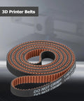 3D Printer Timing Belt Kit For X Y Z Axis Grippy Non Slip Rubber Belts With Brown Fabric Coating For Superior Grip And Precise Motion 3 Piece Set Replacement For X1 P1P P1S brown fabric-coated timing belt roll