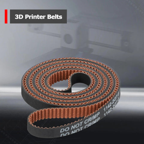 3D Printer Timing Belt Kit For X Y Z Axis Grippy Non Slip Rubber Belts With Brown Fabric Coating For Superior Grip And Precise Motion 3 Piece Set Replacement For X1 P1P P1S brown fabric-coated timing belt roll