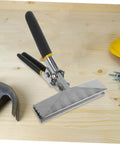 Metal Bending And Seaming Pliers Lock 150mm Flat Plate Jaw Sheet Metal Bender on wooden table with tools