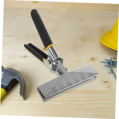 Metal Bending And Seaming Pliers Lock 150mm Flat Plate Jaw Sheet Metal Bender on wooden table with tools