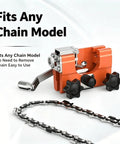 Hand Crank Chainsaw Sharpener Jig With 5 Grinding Bits For All Chainsaws Portable Universal Sharpening Tool Kit