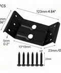 Heavy Duty Corner Bracket Set of 4 for Tables and Furniture Built Tough From Thick Steel Zinc Plated with dimensions shown