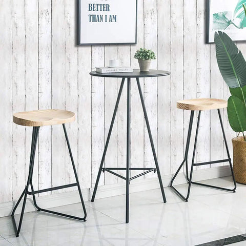 Room with Shiplap Peel And Stick Wallpaper White Wood Plank Vinyl Wrap For Walls showcasing table and stools set.