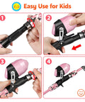 Steps to operate pink Kids Fishing Pole With Spincast Reel Telescopic Rod Full Gear Kit Pink 150cm Easy Cast Travel Bag