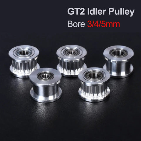 3D Printer Timing Belt Kit With 20 Tooth Idler Pulley Bore 3mm 4mm 5mm No Slip Transmission For Prusa I3 MK3 Belts 20T B5 With T Or 20T B4 With T