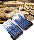 Pro Grade 12 Piece Chisel And Punch Kit For Engraving And Punching In CRV Chrome Vanadium Steel with woodworking tools
