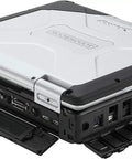 Toughbook CF31 MK3 Badass Rugged Laptop Featuring Rock Solid Heavy Duty Armor, showcasing ports and rugged design.