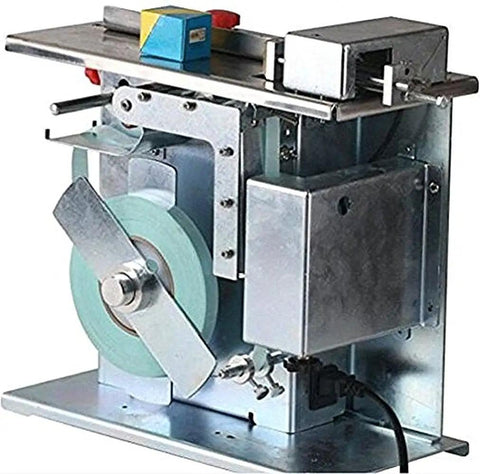 Semi Automatic Labeler To Hit Those Sharp Corners Dead On With Ninety Degree Seal And No Sweat Small Batch Packing On Standard 110V Line For Fast Daily Grind, showing metal body, feed roller, and adjustable components.