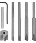 Pen Turning Barrel Mill Trimmer And Cleaner Pro Kit With Three Quarter Inch Cutting Head 7mm 8mm 3/8 Inch 10mm Pilot Cutter Shafts