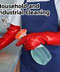 Extra Long Heavy Duty PVC Work Gloves Built Tough As Nails To Conquer Boiling Water And Harsh Chemicals during cleaning.