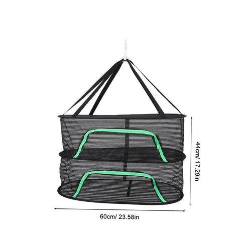 Top Shelf Hanging Drying Rack With Breathable Mesh Net For Herbs Vegetables And Fish No Fuss Space Saving Stand That Delivers Sweet Air Flow And Crisp Result Every Time