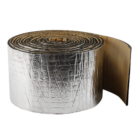 Pipe Wrap Insulation Foam Tape 5mm Thick Self Adhesive Waterproof High Density Heavy Duty Duct Tape For Hot Or Cold Pipes 26 Feet Long By 6 Inches Wide Closed Cell Foam With Aluminum Backing roll