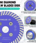 Mini Diamond Saw Blades Set 40mm 50mm 75mm For Stone Granite Carving And Easy, Precise Cutting Turbo Disc With 5/8-11