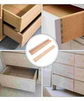 Full Extension Drawer Slides in Solid Wood with Bottom Mount Glides, Center Guide Track, and Quick Release Latches in cabinetry