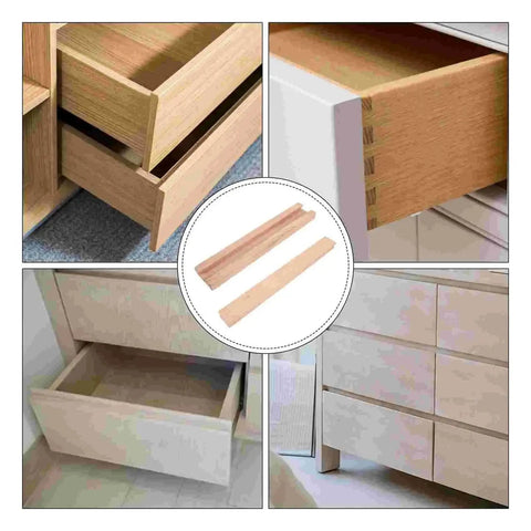 Full Extension Drawer Slides in Solid Wood with Bottom Mount Glides, Center Guide Track, and Quick Release Latches in cabinetry