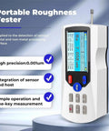 Pro Grade Portable Digital Surface Roughness Tester With 13 Parameters And 0.001 Micron Resolution Diamond Sensor 160 Micron Measurement Range Inductive Technology For Industrial And Laboratory Use Fast Accurate Surface Quality Analysis, portable handheld unit