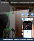4 Pack 5G And 2 4G Wireless Security Cameras Outdoor Indoor Battery Powered 2K AI Motion Detection mounted by front door