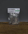 Package of 1.96 Inch Stainless Steel Folding Cabinet Hinges Kit, 4 Pack With 16 Screws, Rust Resistant Brushed Finish