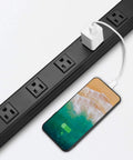Beefy Heavy Duty Metal Power Strip With Big Outlet Spacing For Garage And Workshop 16 Outlet Industrial Power Strip Extension Cord