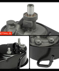 Close-up details of Power Steering Pump With Reservoir For Cadillac Escalade 2003 Through 2006 And Escalade Esv Ext Plus Chevrolet Avalanche Suburban Tahoe 1500 GMC Yukon Yukon XL 1500 With Hydraulic Brake Booster, showing inlet and design.