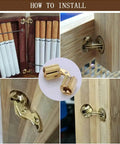 Installation guide for Barrel Hinges For Cabinets And Boxes Concealed Invisible Hinges Brass Finish 8-12mm For Furniture Hardware