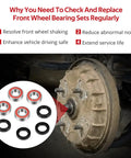 Front Wheel Hub Bearings And Seals For Honda ATV Recon Rancher TRX 200 250 1990s To 2022 2x4 Replacement Beefed Up Heavy Duty