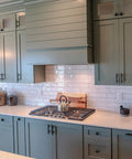 Snag These Solid 30 Pack Cabinet Pulls And Cabinet Knobs Featuring Sleek Matte Black Stainless Steel Finish With Easy Install Drawer Handles For A Quick Kitchen Redo in a modern kitchen.