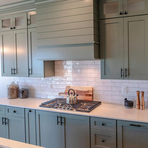 Snag These Solid 30 Pack Cabinet Pulls And Cabinet Knobs Featuring Sleek Matte Black Stainless Steel Finish With Easy Install Drawer Handles For A Quick Kitchen Redo in a modern kitchen.
