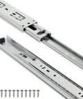 Heavy Duty Full Extension Drawer Slides With Ball Bearing 14 Inch Side Mount Rails Auto Lock Smooth Silent Glides
