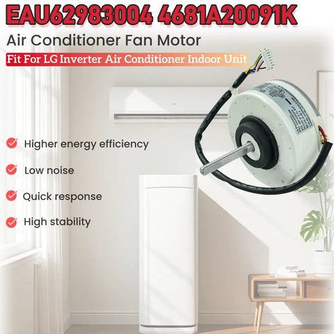 Brushless DC Inverter Fan Motor EAU62983004 4681A20091K RD-310-30-8E-2 for LG AC, efficient airflow, low noise.